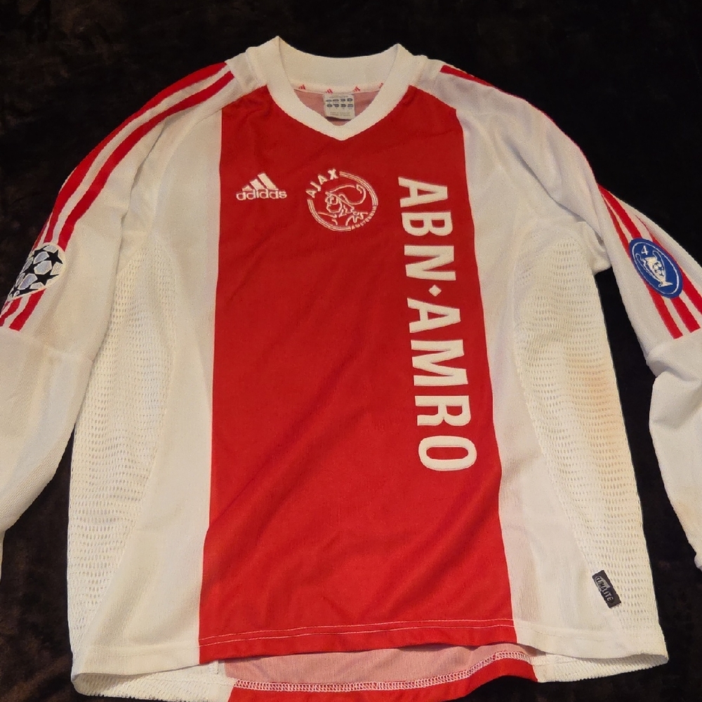 Ajax Adidas Long Sleeve Soccer Jersey, Small